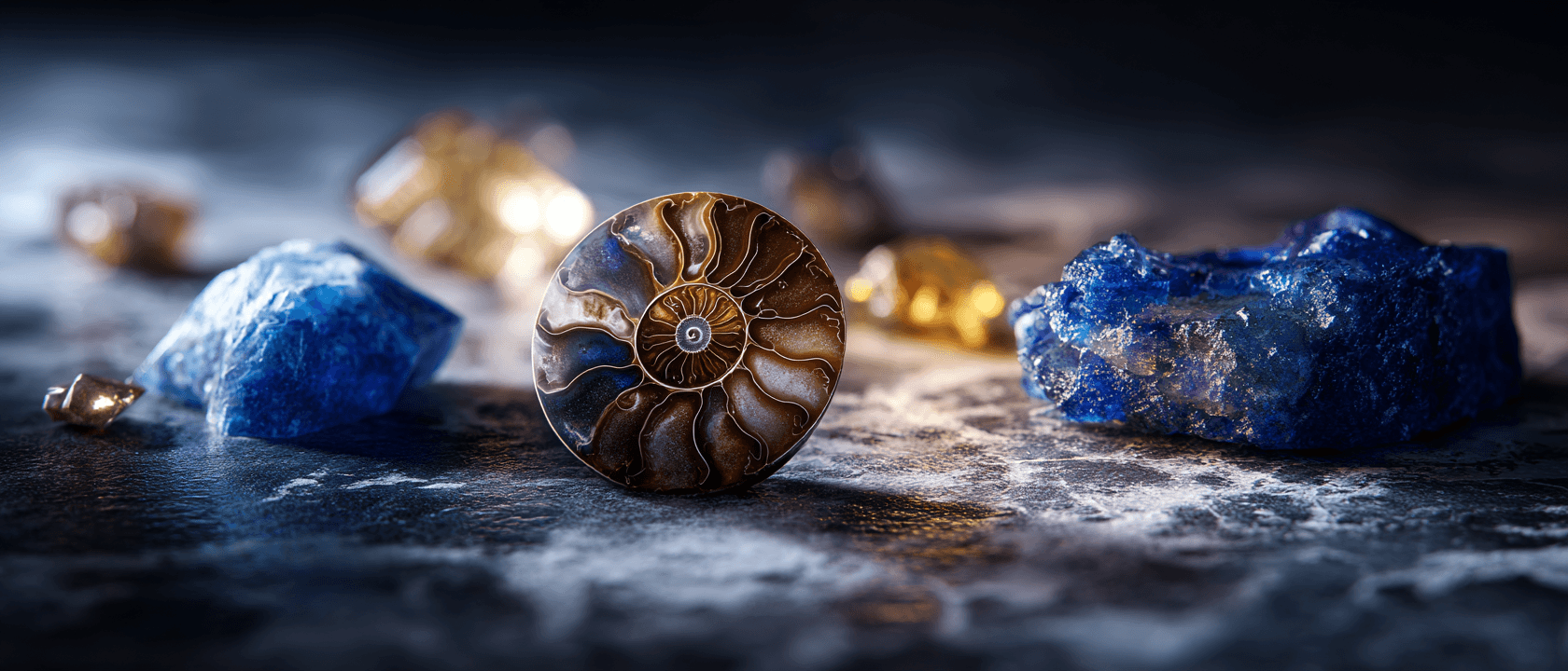 Fossil and gem Marketplace hero banner